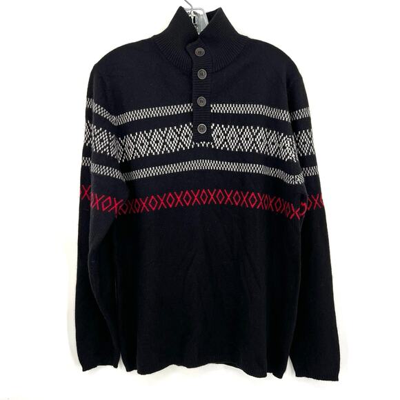 Impermeable Platinum 2 Ply Cashmere Henley sweater men’s - Picture 1 of 3